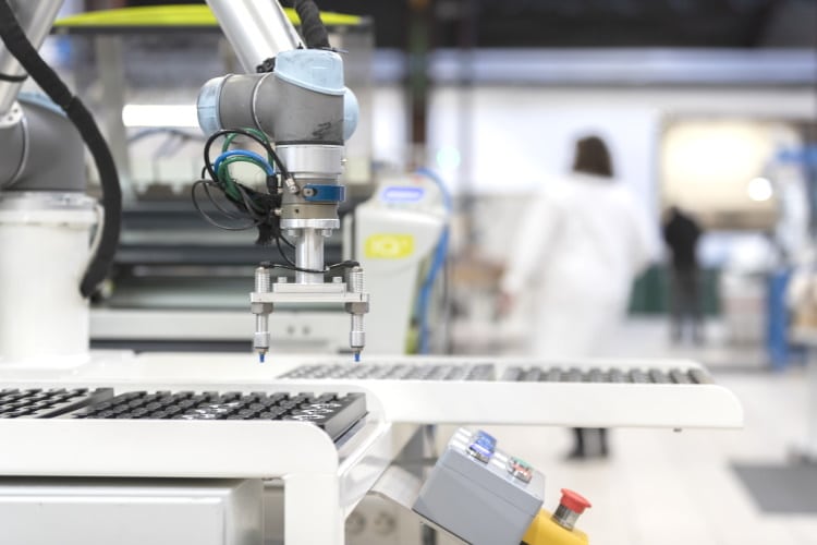 Machine for optics silicone lens collimator