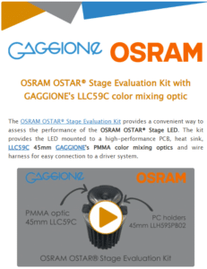 Newsletters visual on the osram-ostar stage LED