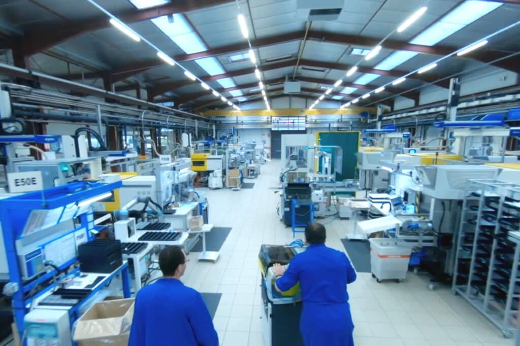 Picture of led optics production in Gaggione - Lens manufacturer