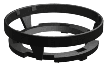 UFO45A-tunable-white-lenses-ultra-flat-optic- black holder