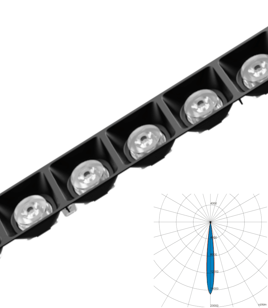 Highlights Pollux LED Linear dark light collimator picture - Narrow