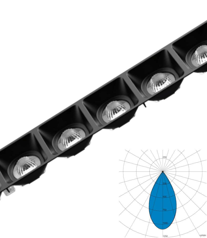 Highlights Pollux LED Linear dark light collimator picture - Wide