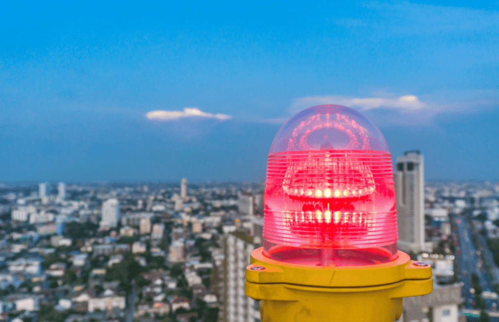 Gaggione optics for obstruction lighting application